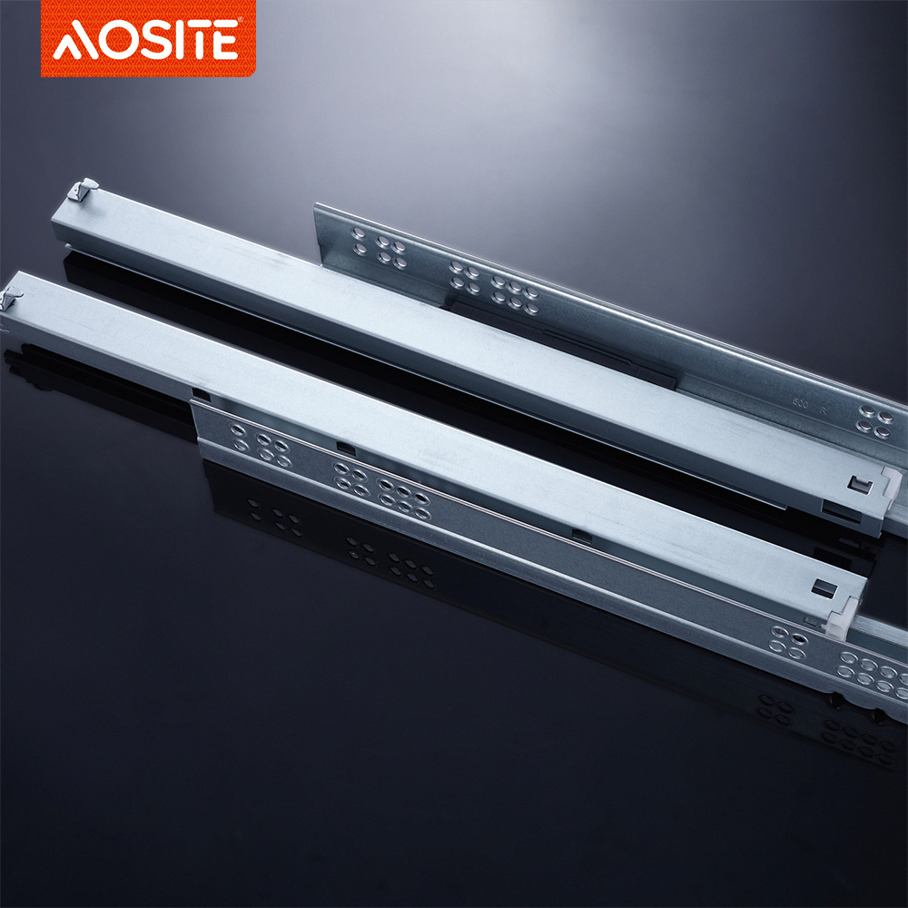 AOSITE Push to open full extension Soft close kitchen cabinet hardware 3D drawer slide