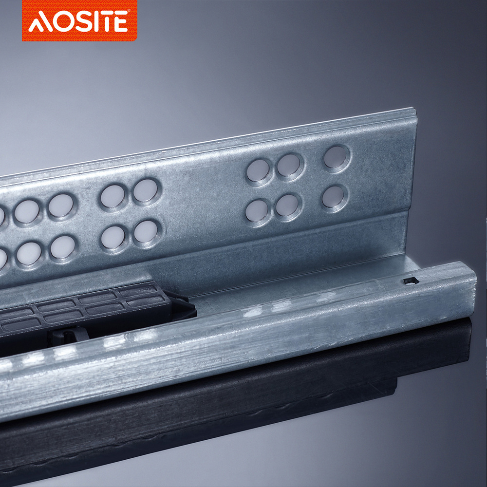 AOSITE Push to open full extension Soft close kitchen cabinet hardware 3D drawer slide