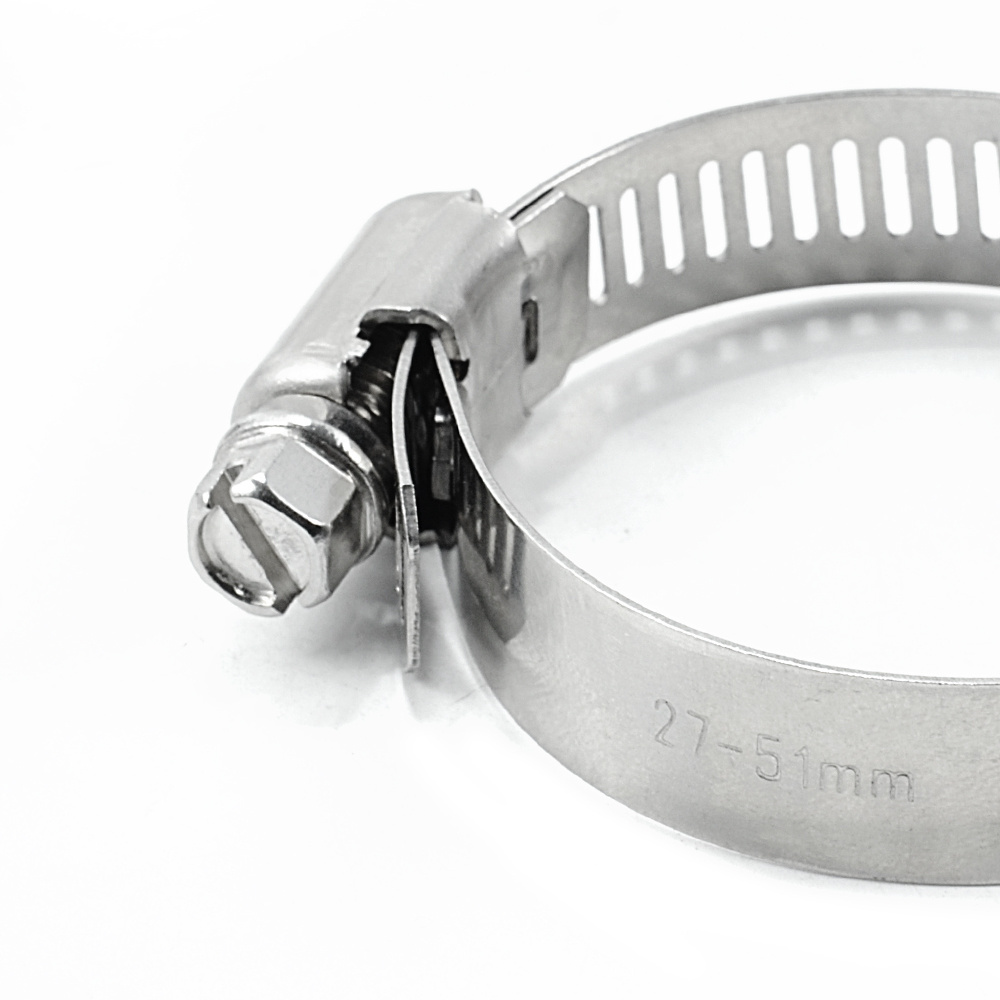 High Quality Hose Clamp China Wholesale Price Custom American Type Hose Clamp 51-70mm 201 304 stainless Steel Hose Clamp