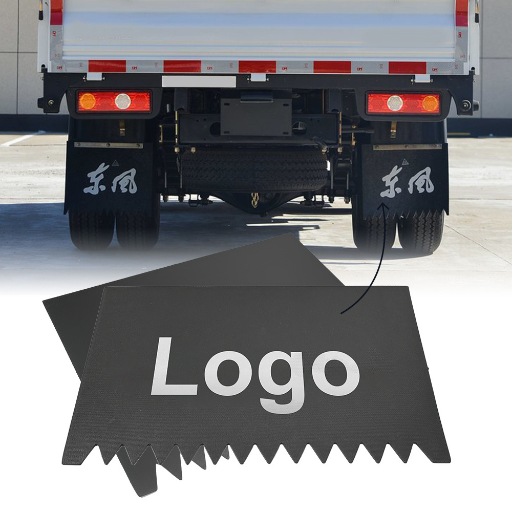 High Quality Rubber Mud Flaps Trucks Trailers Anti- Spray Mud Guard Mudflaps with Logo for Dongfeng Shacman Foton Sinotruk Howo