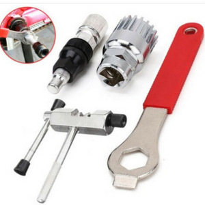 MTB Road Bike Crank Extractor Wheel Puller, Bike Chain Cutter,4 in 1 Cycling Removal Repairing Tools