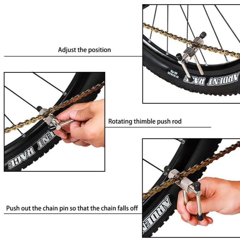 MTB Road Bike Crank Extractor Wheel Puller, Bike Chain Cutter,4 in 1 Cycling Removal Repairing Tools