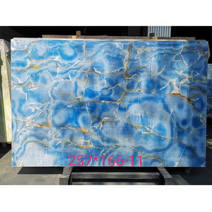 BOTON STONE Factory Price Modern Natural Marble Blue Stone Tiles Wall Background Onyx Slabs