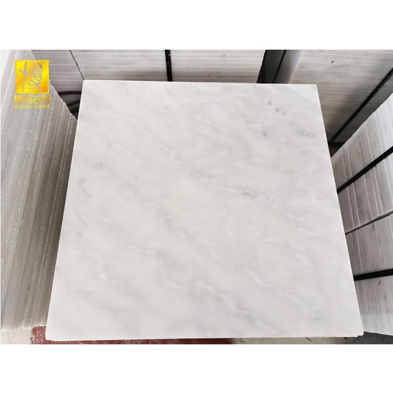 Cheapest Chinese guangxi white marble big natural white marble floor tile