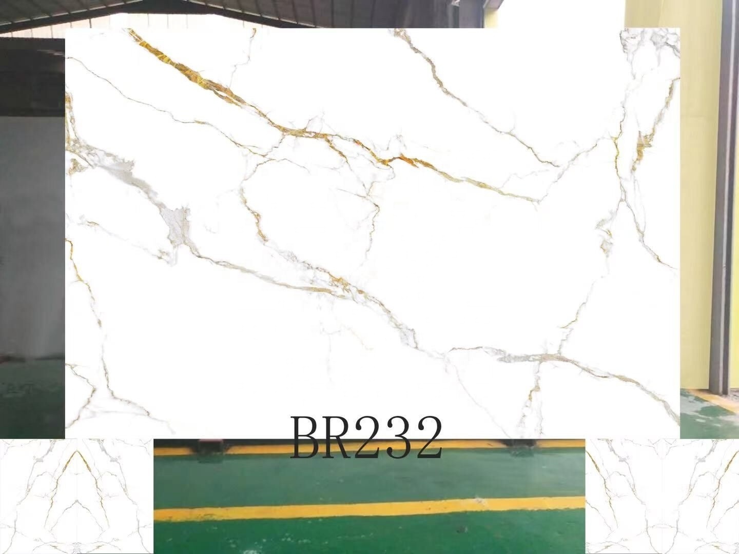 BOTON STONE Gold Calacatta Marble Home Wall Paneling Decoration Stone Artificial Marble Wall Panel