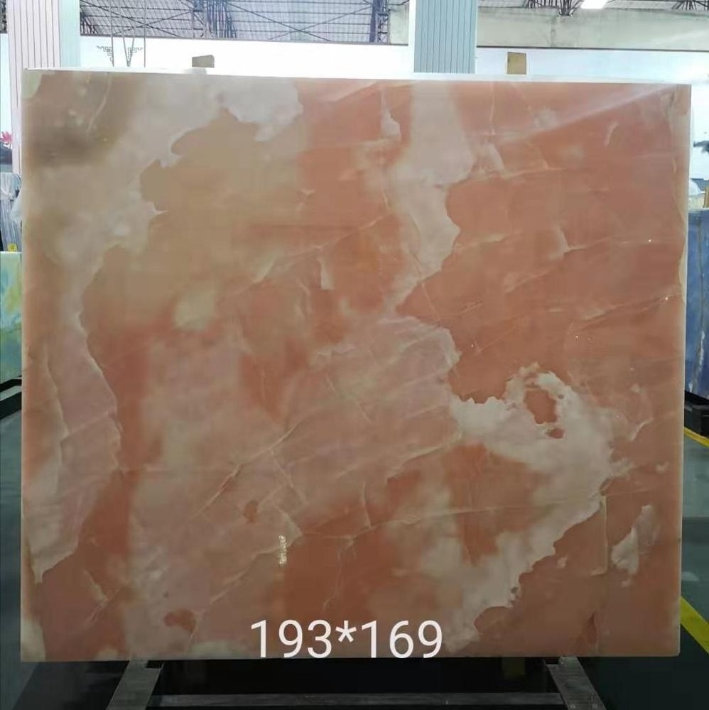 BOTON STONE Natural Stone Customized Size TV Background Wall Decoration Marble Pink Onyx Slabs