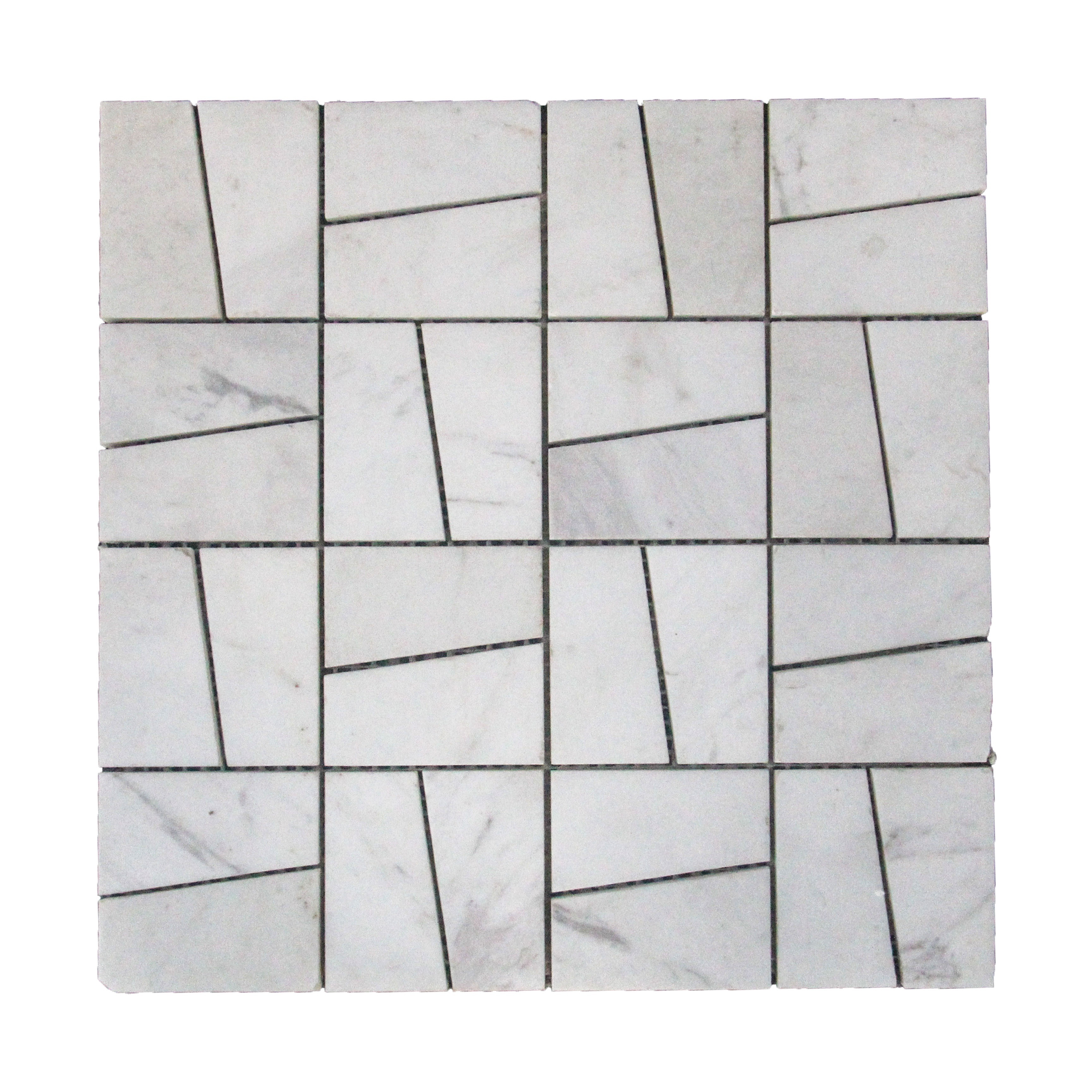 Polished kitchen white marble Brick rectangle mosaic tile