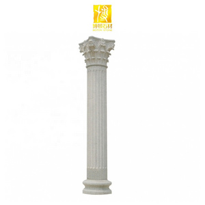 BOTON STONE Wholesale Natural Stone Roman Hand Carved Outdoor Granite Gate Pillar Design