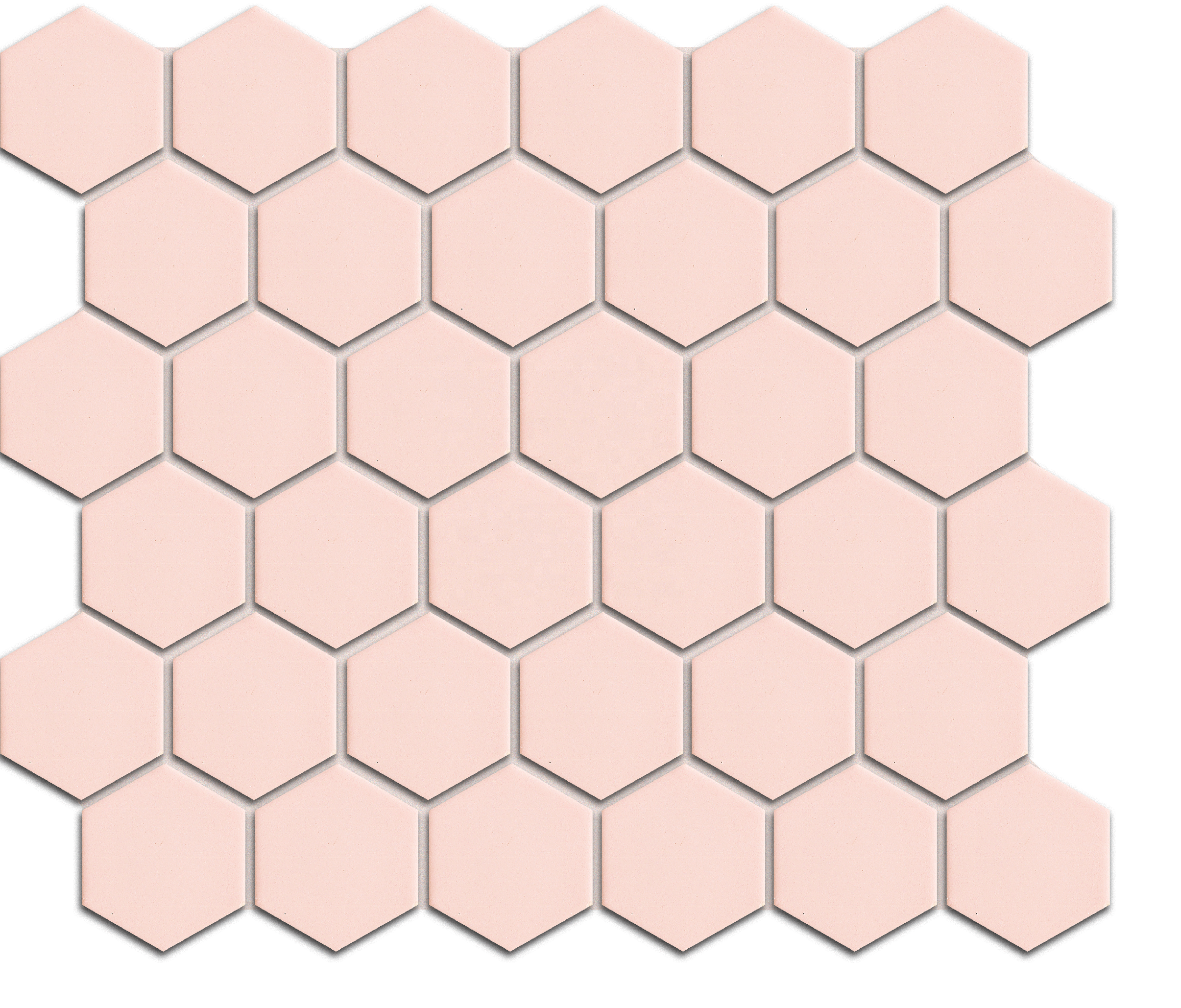 Factory Price kitchen backsplash Pink Ceramic Hexagon Mosaic Tile