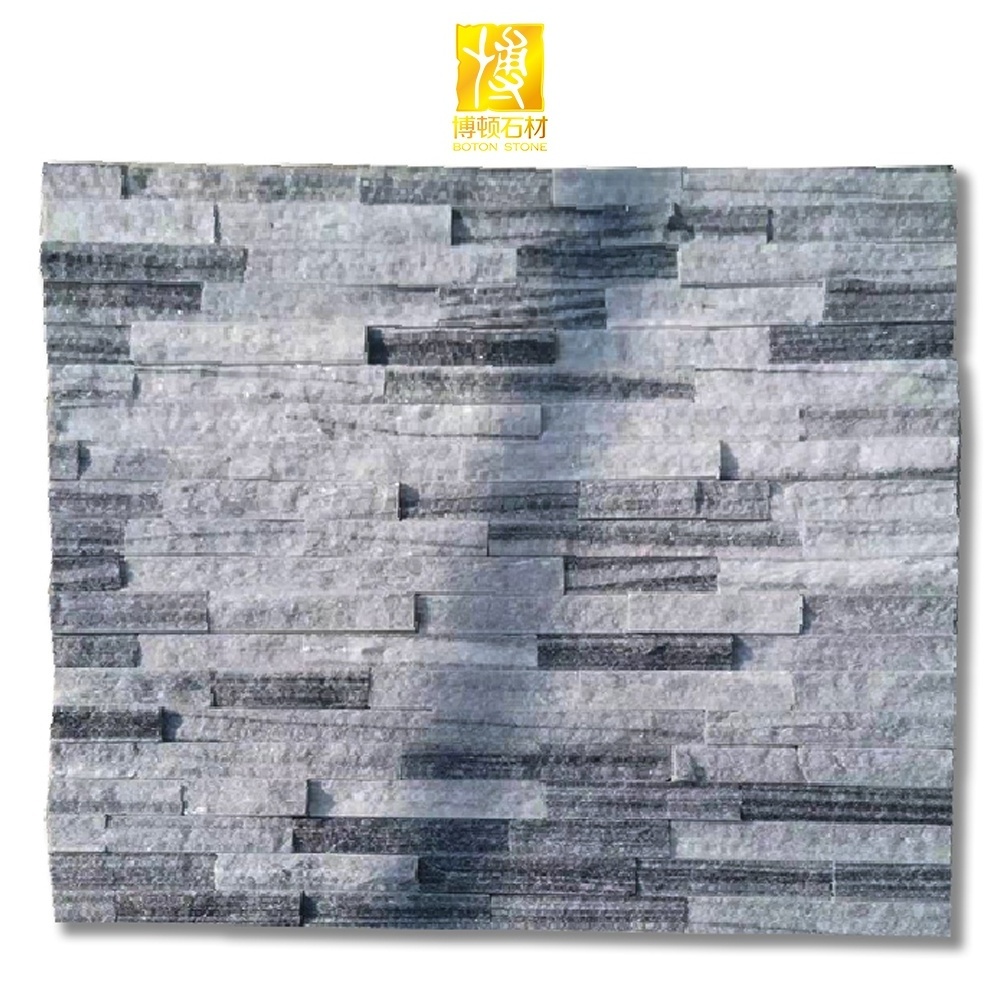 BOTON STONE Natural Stone Grey Exterior Wall Cladding Designs Stacked Culture Stone Panel