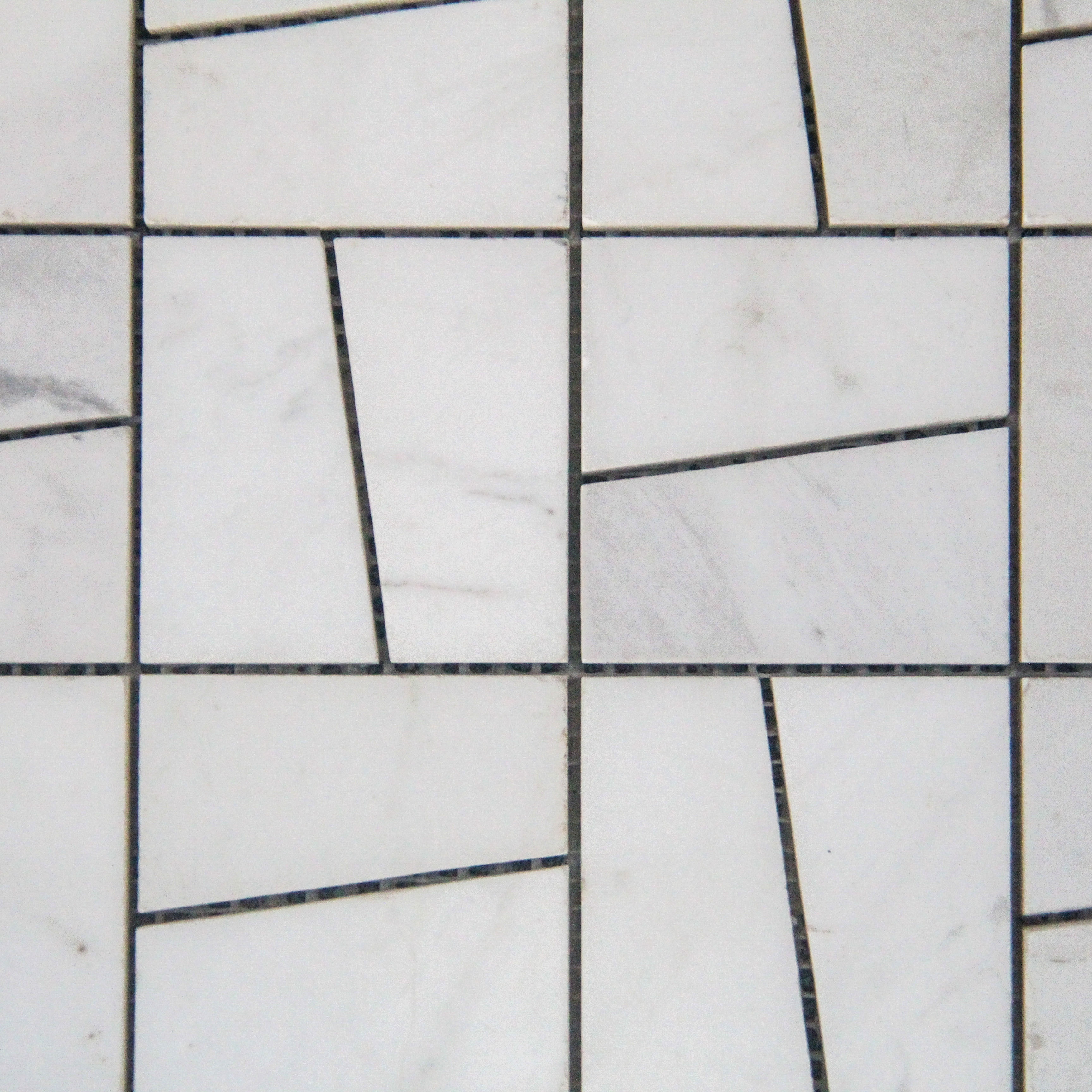 Polished kitchen white marble Brick rectangle mosaic tile