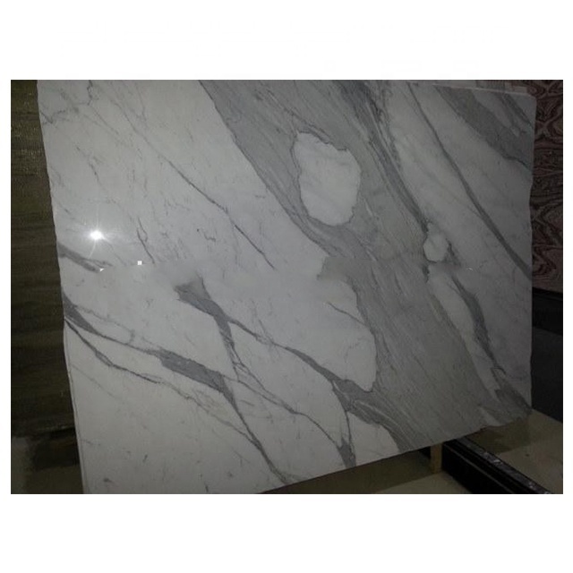 Artificial Stone Modern Calacata White Marble Slab for Flooring Tiles