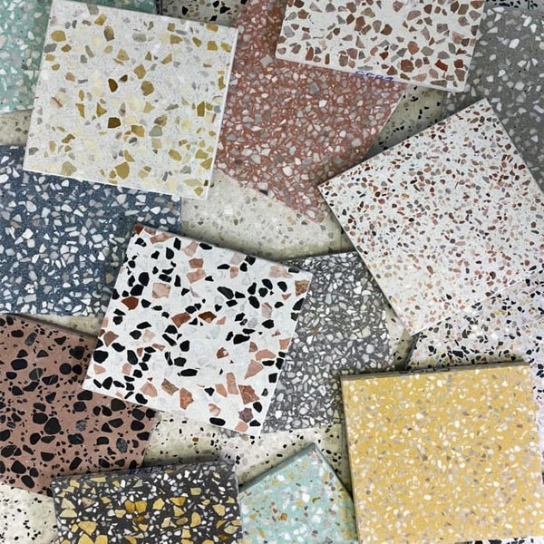 BOTON STONE Factory High Quality Cement Bathroom Floor Sample Precast Terrazzo kitchen Wall Tiles