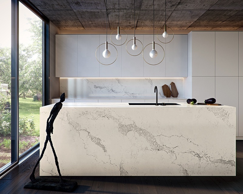 BOTON STONE Designed Interior Wall Slab 900x1800 Polished Glazed Marble Look Slab Carbon Rock Board Sintered Stone