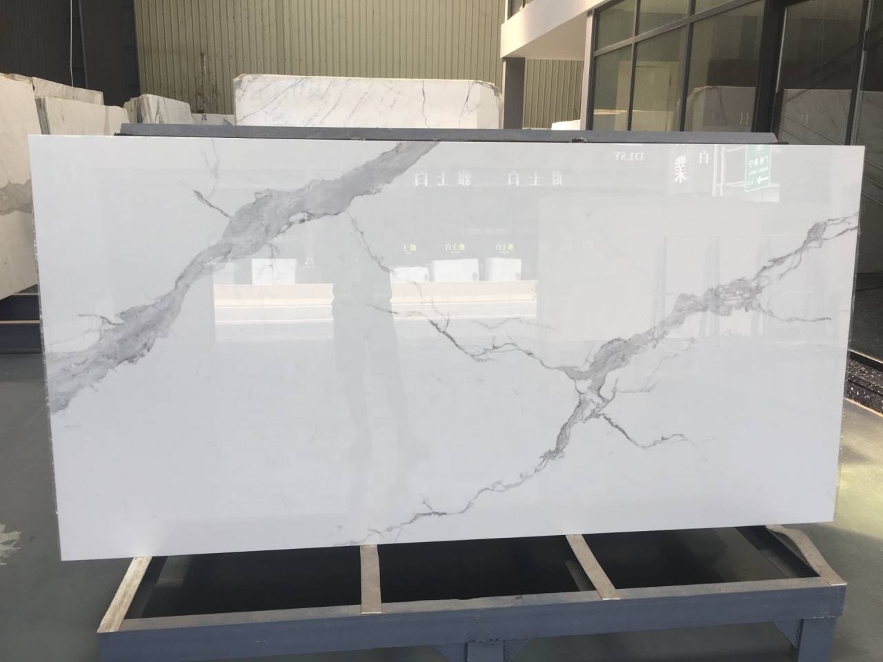 BOTON STONE Calacatta Quartz Wholesale Artificial Stone Marble White Artificial Quartz Stone Calacatta  for Kitchen Countertop