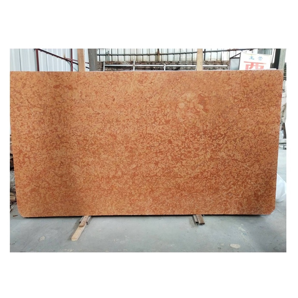 Hot sale light red marble stone slab for flooring