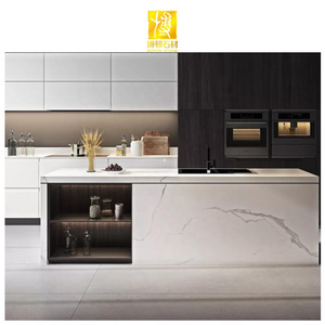 BOTON STONE Designed Interior Wall Slab 900x1800 Polished Glazed Marble Look Slab Carbon Rock Board Sintered Stone