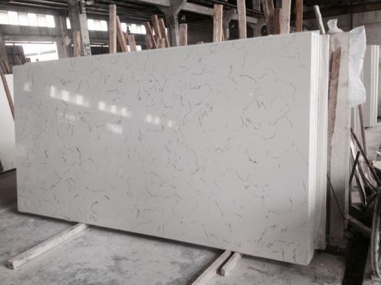 BOTONSTONE Artificial marble Carrara White man-made engineered faux marble slabs for bathroom