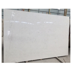 BOTON STONE Economical White Artificial Faux Marble Stone Slab Price Cararra Shower Wall Panel