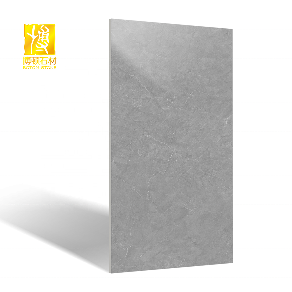 BOTON STONE Artificial Stone 1200x2600mm Grey Flooring Tiles 12mm Porcelain Slab Carbon Rock Sintered Stone Bench Top