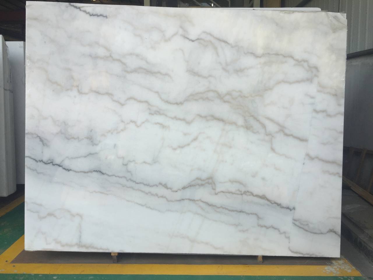 Cheapest Chinese guangxi white marble big natural white marble floor tile