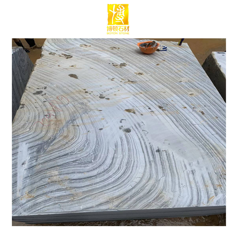 Chinese Quarry Ancient Wooden Marble Blocks For Sale Rough Marble Block