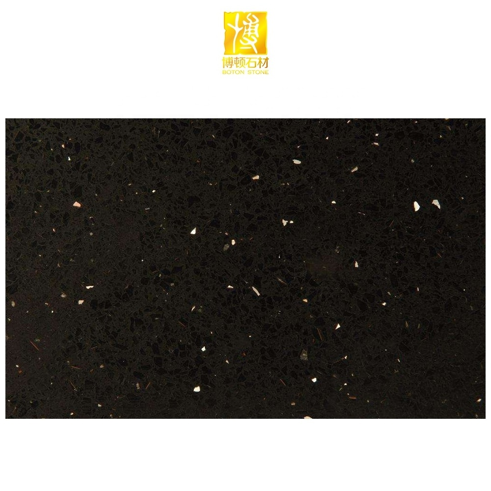 BOTONSTONE Sparkle Black Quartz Stone Sparkling Quartz Stone Quartz Stone Countertop