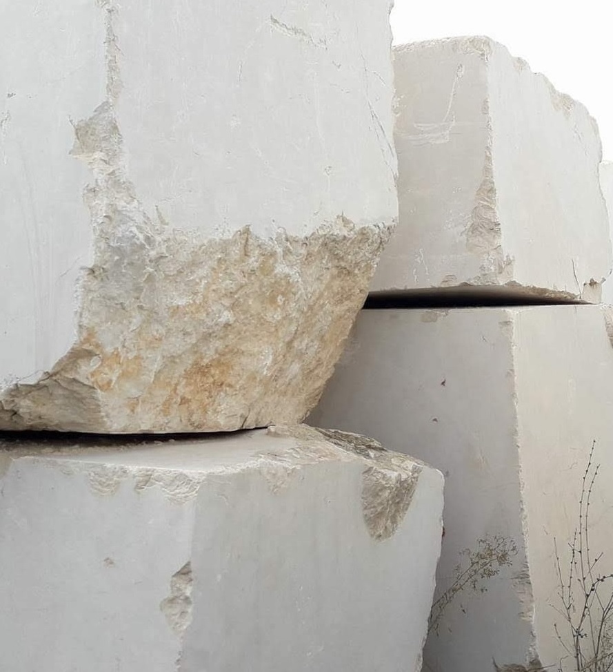 BOTON STONE Natural Stone White Marble Travertine High Quality White Rough Marble Block Price