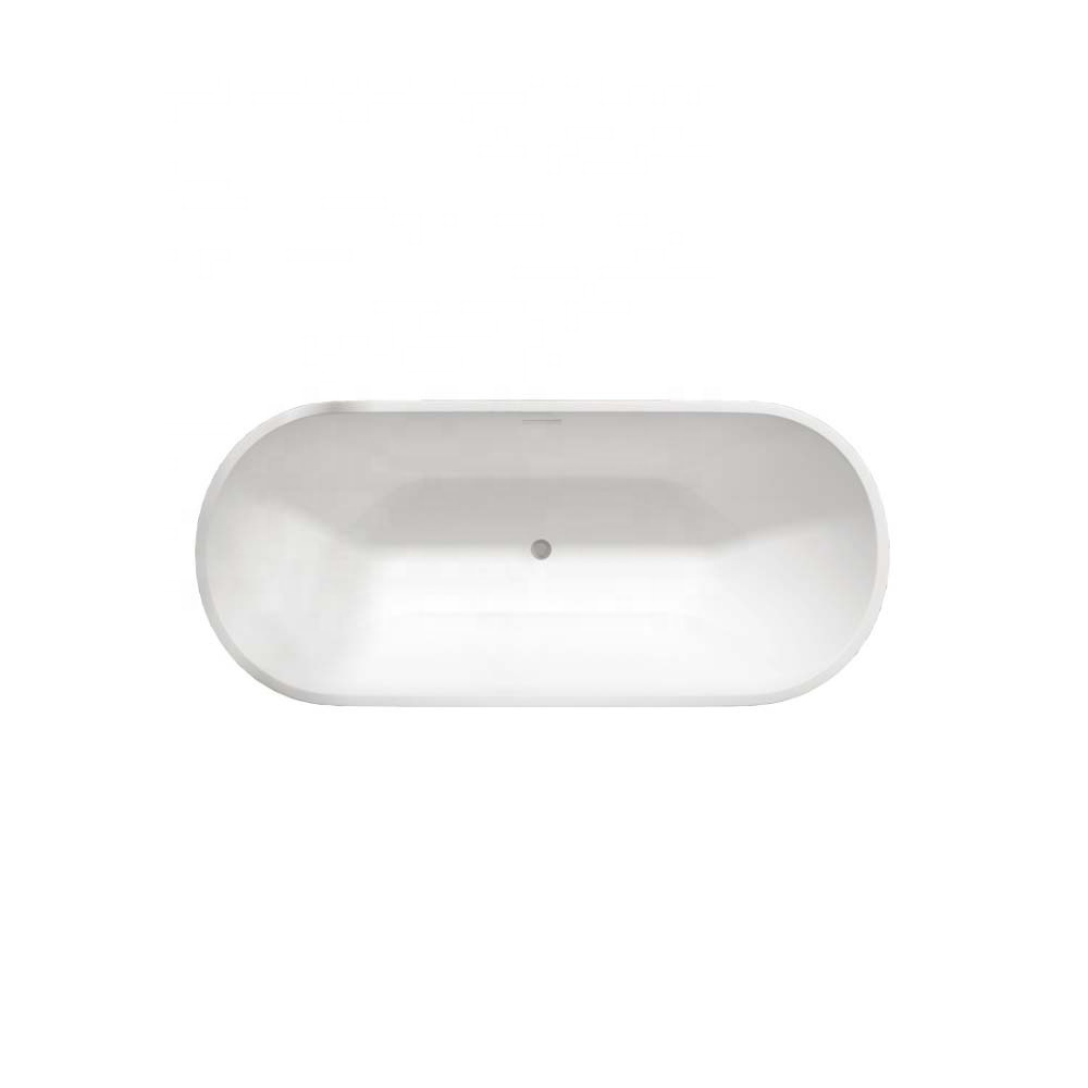 BOTON STONE Modern Luxury Acrylic Freestanding Massage Bathroom White Common Bathtub Whirlpools