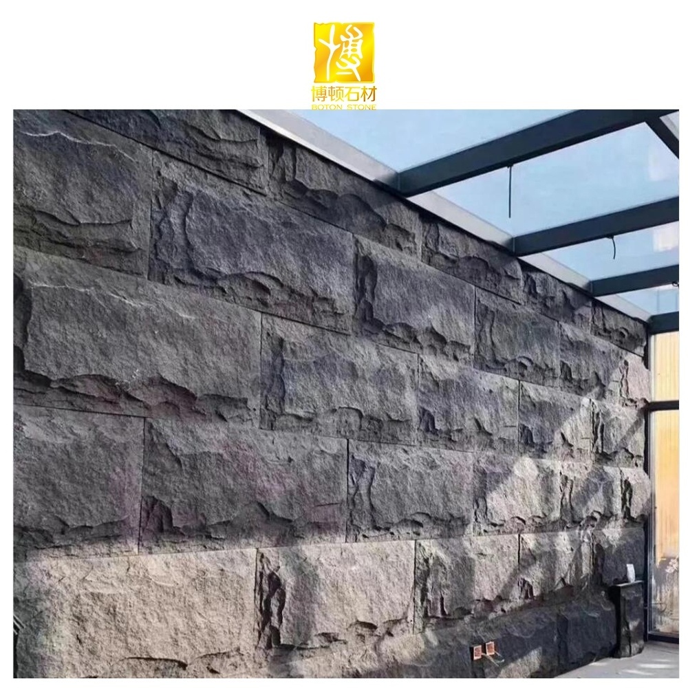 BOTON STONE Polyurethane Artificial Culture Exterior Decorative Wall Faux Pu Stone Wall Panel Outdoor