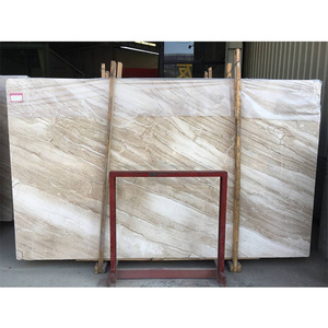 BOTON STONE Brown Marble Tile with White Veins for Floor Tile