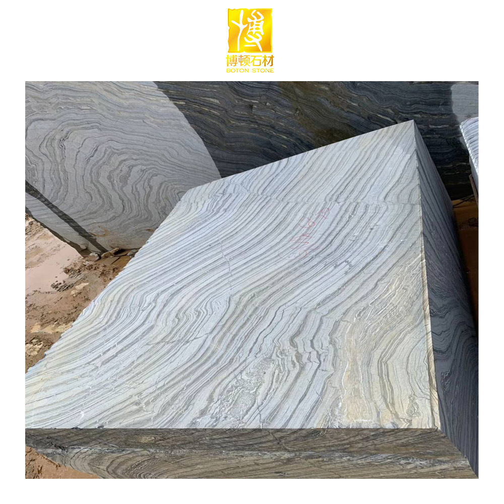 Chinese Quarry Ancient Wooden Marble Blocks For Sale Rough Marble Block