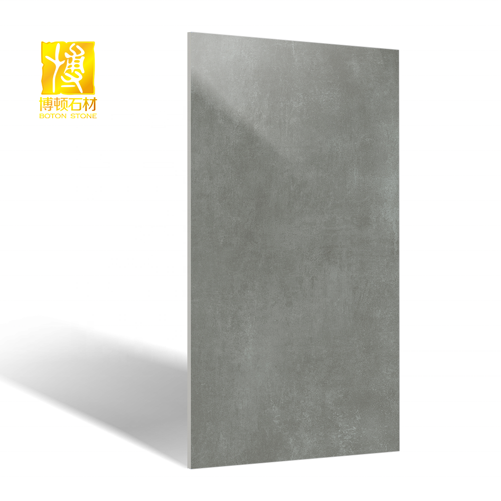 BOTON STONE Artificial Stone 1200x2600mm Grey Flooring Tiles 12mm Porcelain Slab Carbon Rock Sintered Stone Bench Top