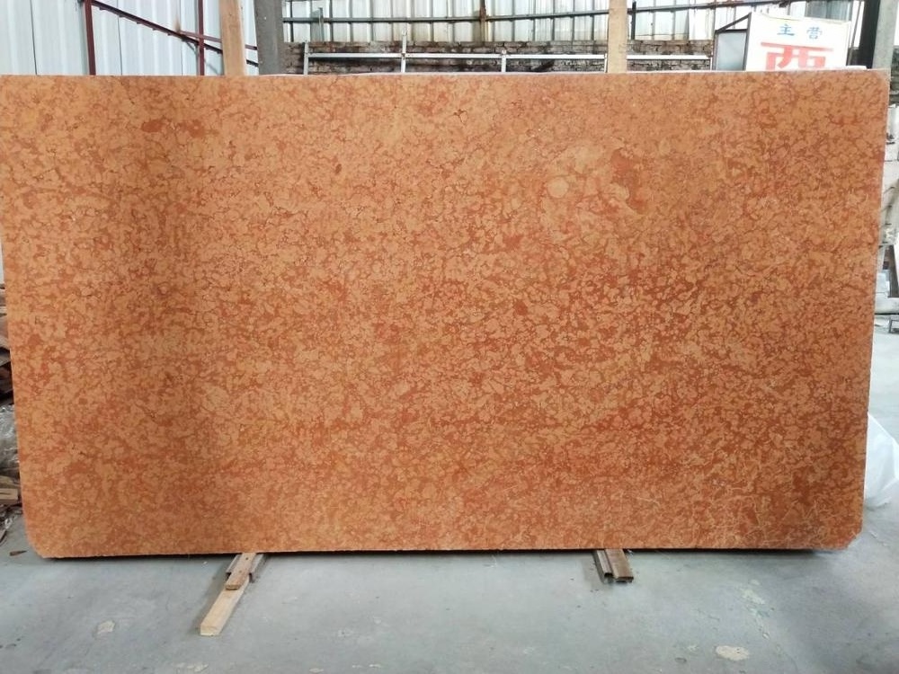 Hot sale light red marble stone slab for flooring