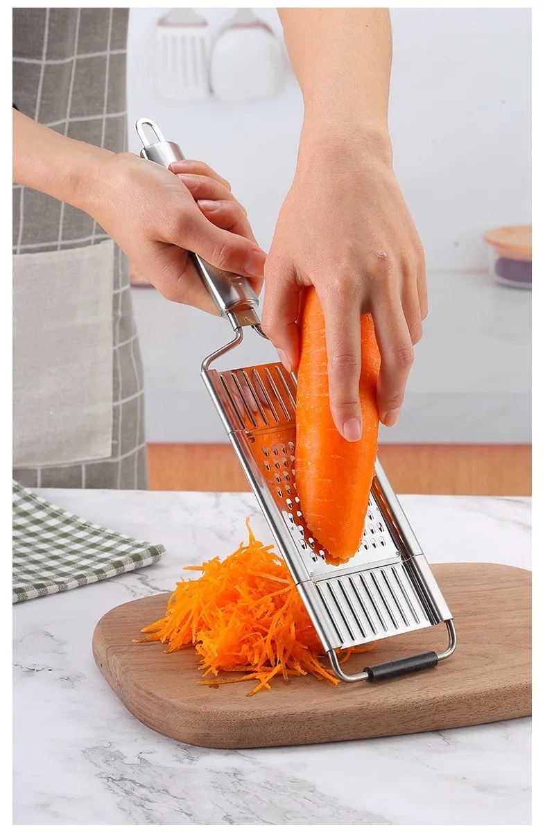 5 in 1 multifunctional ginger stainless steel rotary cheese kitchen cassava coconut meat vegetable cutter grater with container