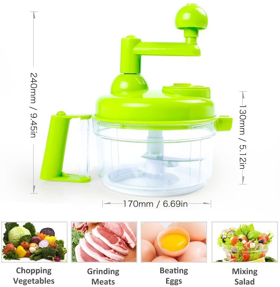 Kitchen Hand Crank Food Processor Baby Food Maker Manual Food Chopper Meat Grinder Vegetable Dicer kitchen accessories