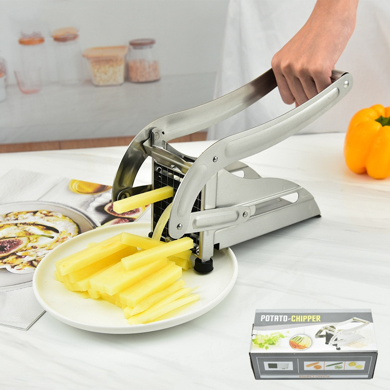 kitchen accessories Multi-function Stainless Steel Manual Cutter Meat Potato Cutter with comfortable handle