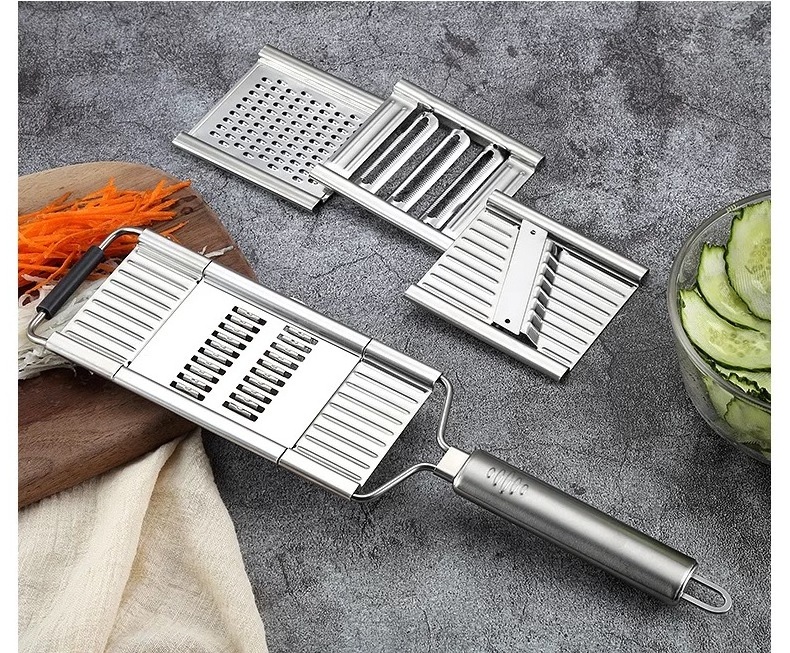 5 in 1 multifunctional ginger stainless steel rotary cheese kitchen cassava coconut meat vegetable cutter grater with container