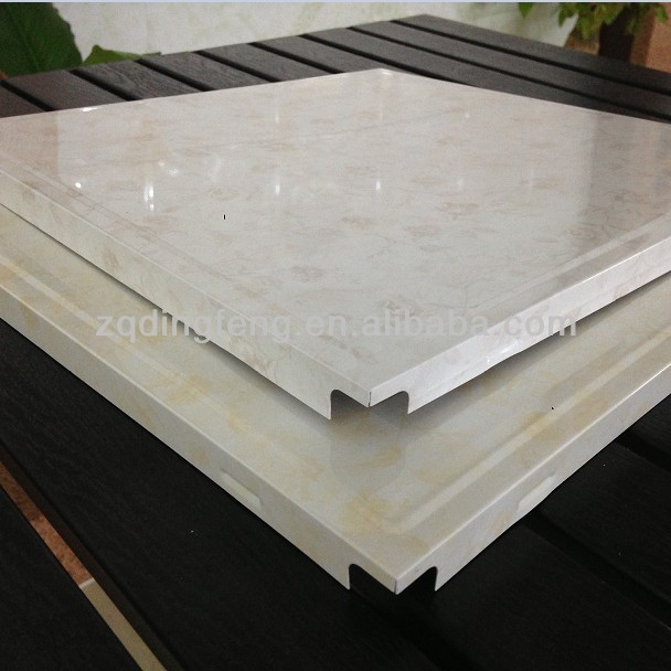 China artistic aluminum false suspended ceiling tile/board/panel, ceiling for kitchen and washroom