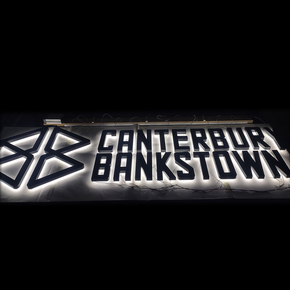 Custom Shop Store Front Metal Logo Light Up Letter Office Commercial Business Reception Led Signs 3d Signage Backlit