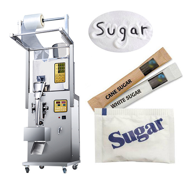 Automatic 5g coffee sugar sachet stick filling packing machine with printer