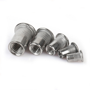 Best selling stainless steel half knurled blind rivet yellow zinc plated nut