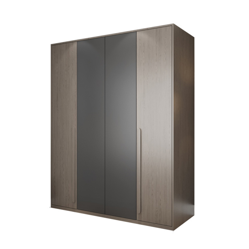 4 door bedroom wardrobe melamine 1.6m grey folding wardrobe in mumbai  mdf storage closet with sliding  drawers