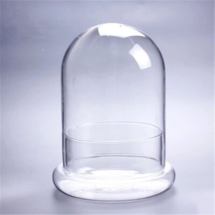 Home Display Glass Dome with Wooden Base for Wedding Mother's Day Party Gift