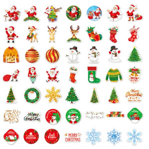 100pcs  Christmas Stickers Water Proof Vinyl Waterproof Holiday Party Stickers,Holiday Gifts For Kids And Teens