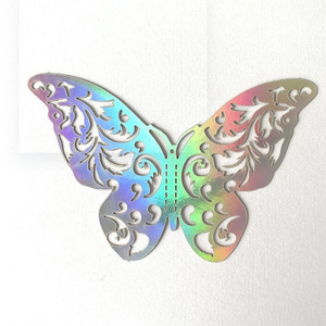 Custom Removable Paper Bedroom Living Room Home Decor Butterfly 3d Wall Art Decal Decorative Stickers