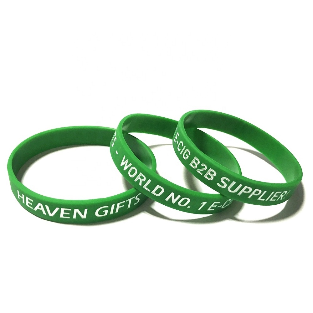 Factory Cheap Custom Glowing Led Event Silicone Wristband with Logo Engraved Rubber Bracelet Printing Your Own Logo