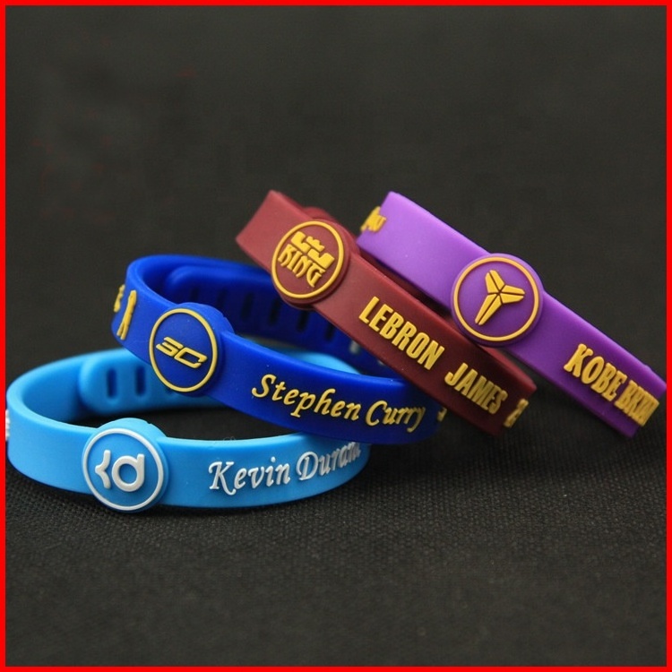 Promotional Personalised Adjustable Silicone Bracelet Wristbands for Events Festival Wristbands