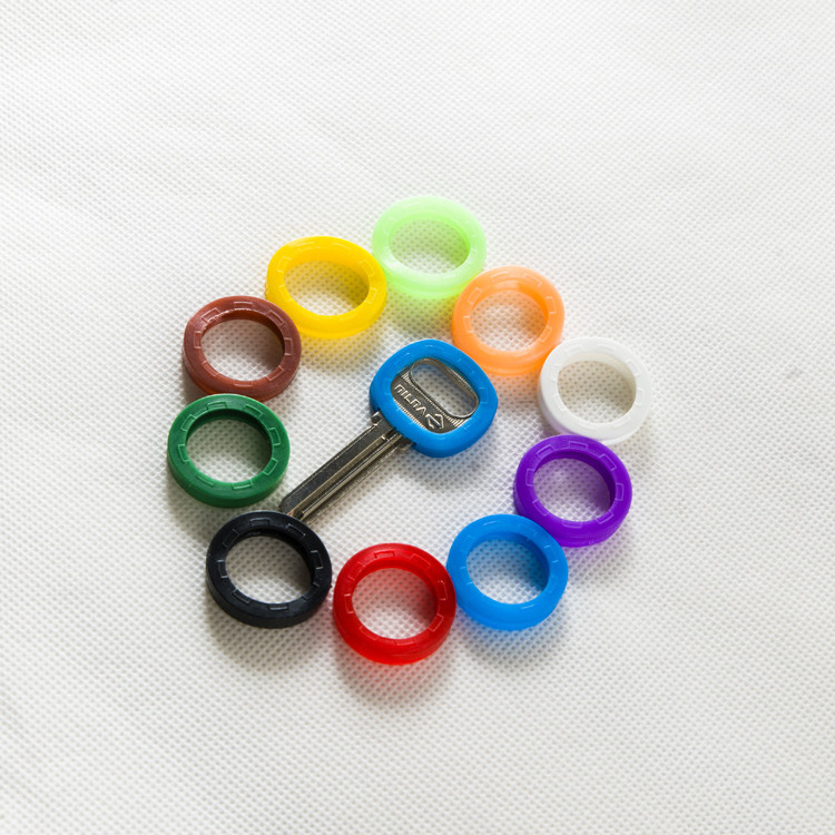 Wholesale soft rubber key cover/silicone identification cover/colorful key cover skeleton cap