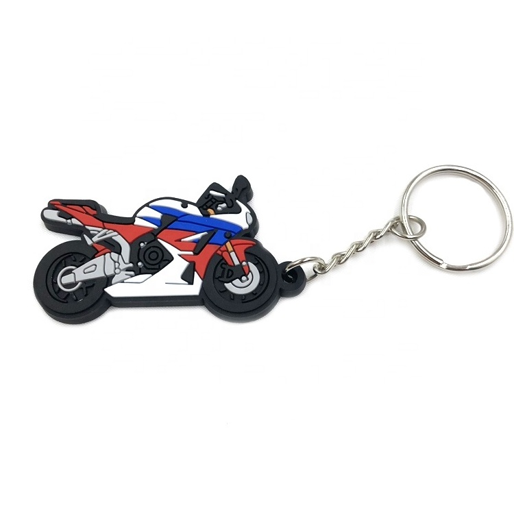 Factory Motorcycle Car Keychain Key Chains Custom PVC Rubber Keychain Machine